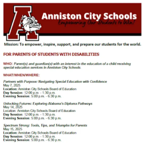 2025 Special Education Parent Workshops